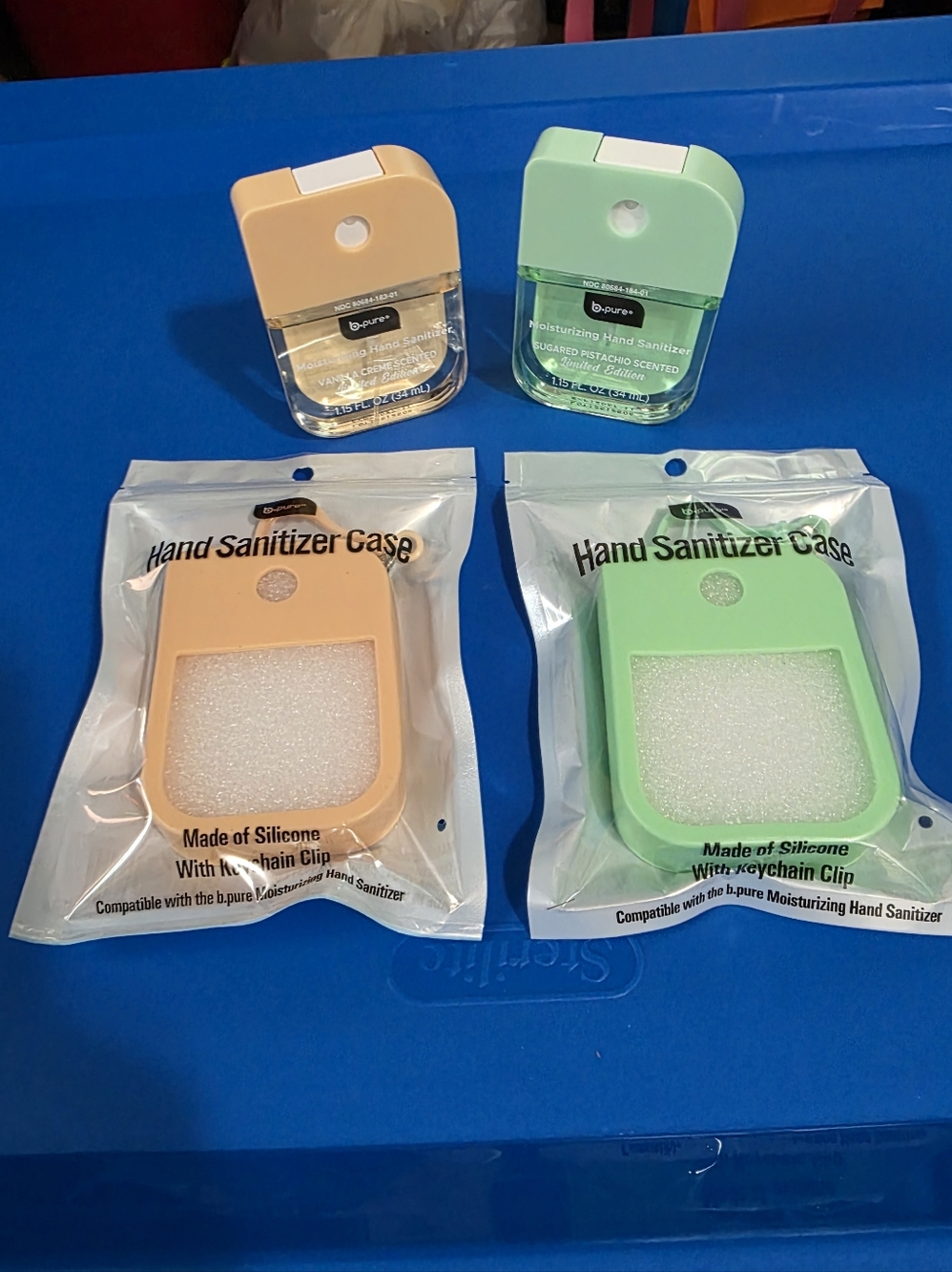 B.Pure Hand Sanitizer Vanilla Creme & Sugar Pistachio Scented